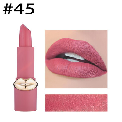 

MISS ROSE Lip Shape Lipstick Matte Lipstick 12 colors Good Coloring Paste Skin Easy to Color Lipstick Lip Makeup