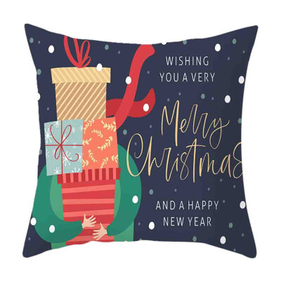 

Siaonvr Christmas Pillow Cover Decor Pillow Case Sofa Waist Throw Cushion Cover