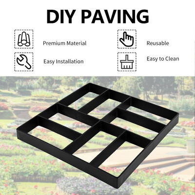 

Garden Pavement DIY Plastic Mold Path Maker Molds Paving Cement Brick Molds Stone Road Concrete Roads Manually Paving Tools