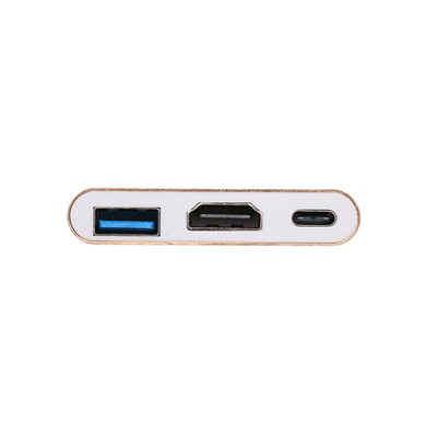 

USB 31 Type-C to USB 30 HD Type-C HUB USB-C 3-in-1 Adapter Dongle Dock Cable for Macbook Pro Dell XPS 13