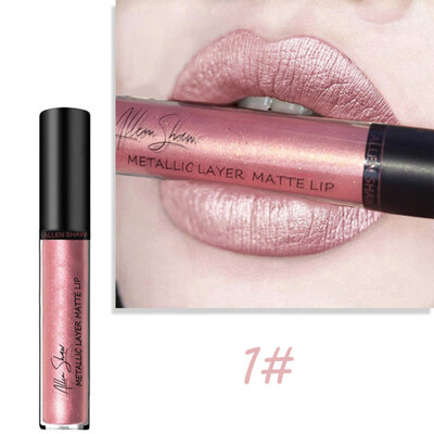 

Shimmers Liquid Lipstick Waterproof Mermaid Lip Gloss Glitter Metallic Cosmetics
