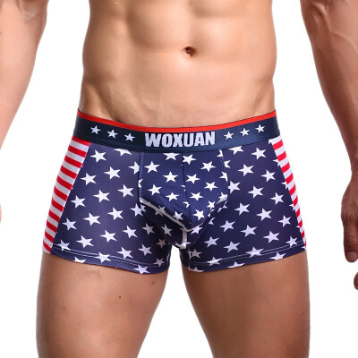 

Star Stripes Print Boxer Men Underwear Cozy Modal Cotton Underpants Knickers Sexy Men Shorts Panties Boxershorts cueca masculina