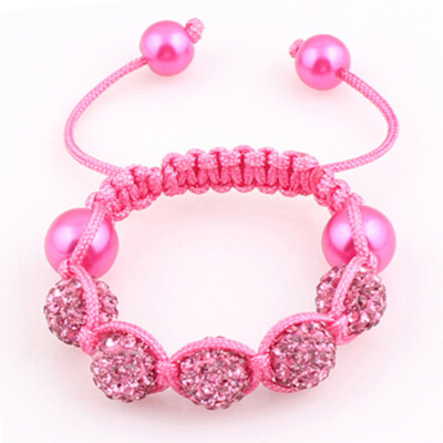 

1PC Baby Kids Bracelet Pave Crystal Ball Candy Beads Friendship Children Bracelets Nice Gift for Children kids