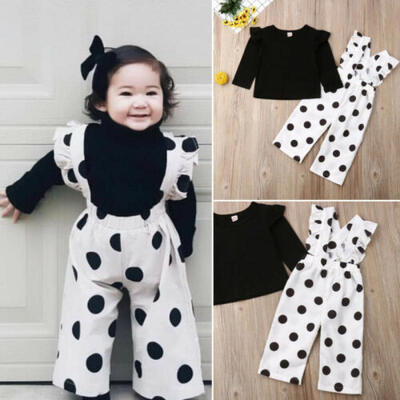 

2pcs Newborn Toddler Infant Baby Girl Clothes T-shirt TopsLong Pants Outfit Set