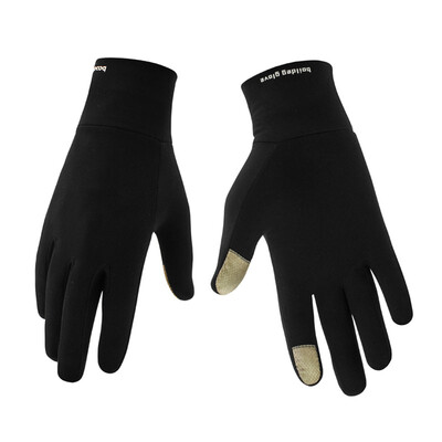 

BOODUN Winter Warm Touch Screen Lycra Full Finger Men Women Bicycle Glove Anti-slip Unisex Cycling Riding Long Mittens