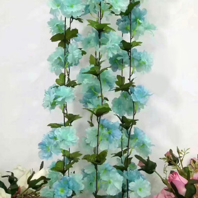 

Artificial Sakura Vine Jellyfish Flower Home Garden Wedding Decoration Artificial Flowers Rattan