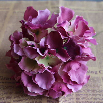 

New 1 Bunch Flores Artificial Silk Flower Bouquet Wedding Party Home Decoration Floral Hydrangea Flores Artificiales