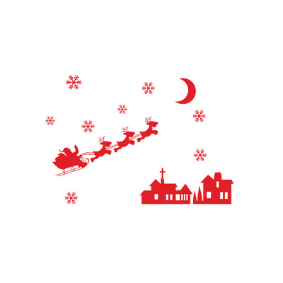 

〖Follure〗Christmas Snowman Snowflake Decoration Decal Window Stickers Home Decor