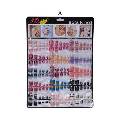 

Gobestart 180pcs Mixed Set False Nail Tips Artificial Fake Nails Art Acrylic Manicure Gel