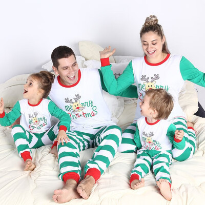 

Family Christmas Pajamas Set Matching Outfits Warm Adults Kids Mommy Sleepwear Family Matching Clothes Family Look Christmas