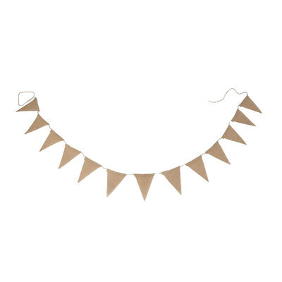 

Fabric Banners Imitated Burlap Pennant Banner Flag Bunting Hanging Decoration For Party Decoration