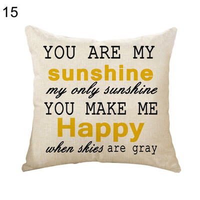 

Love Dream Hug Peace Pillow Cover Cushion Case Home Car Sofa Bedroom Hotel Decor
