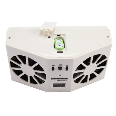 

Auto Ventilation Car Cooler Solar Powered Dual-mode Power Supply Exhaust Fan