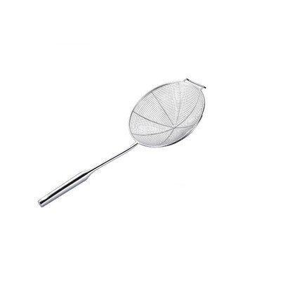 

Toponeto Kitchen Round Network Stainless With A Hook Colander Spoon Oil Filter Grid Spoon