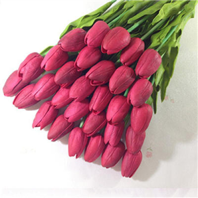 

1 Bouquet 10 Heads Fake Tulip Artificial Silk Flower Rose Bouquet Home Office Wedding Decor Artificial Flowers