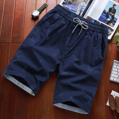 

Tailored Mens Summer Fashion Printing Casual Loose Belt Drawstring Beach Shorts Pants