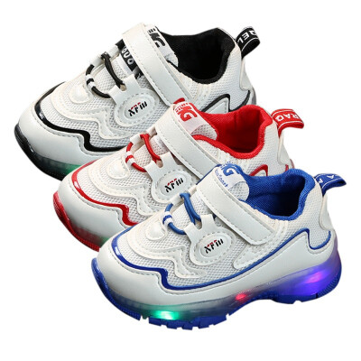 

Anti-slip Soft Sole Sneakers Walkers Baby Boys Girls Breathable Anti-Slip LED Sneakers Toddler Soft Soled Walkers Shoes