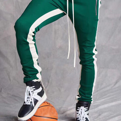 

Gobestart Men Stripe Pocket Overalls Casual Pocket Sport Work Casual Trouser Pants