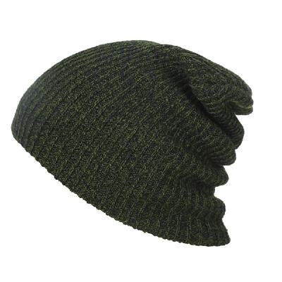 

Mens Knitting Hat Winter Soft Warm Casual Acrylic Slouchy Hat Knitted Cap