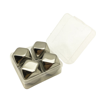 

Geometry-type Frozen Stone Reusable Frozen Stone Stainless Steel Frozen Stone For Whisky Bar Supplies 4PCS6PCS