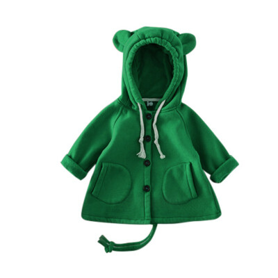 

Children Girls Outerwear Jackets Winter Thick Coat Hooded Fashion Clothing Girls