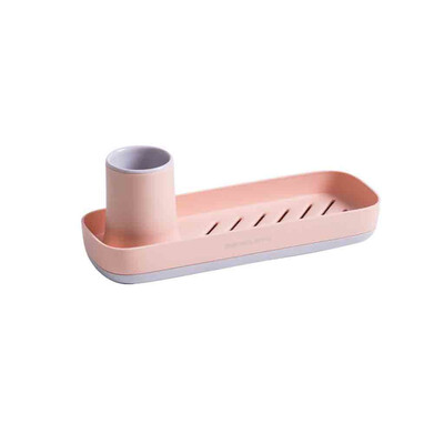 

Gobestart Hot Bathroom Storage Holder Toothbrush Soap Shelf Shower Tool Organizer