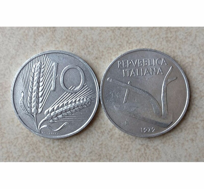 

23mm Italy 10 Lira Coin Random year