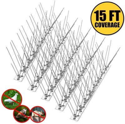 

Bird Tip for Pigs Cats Bird-proof Stainless Steel Bird Hooks 15 Feet 14 Packs