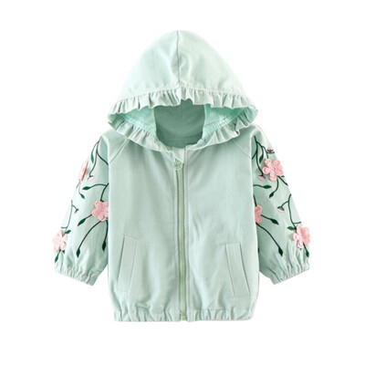

Baby Girls jacket Coat Autumn Long Sleeve Kids Jackets Outerwear Windbreaker For Girl Trench Coats Children Clothes