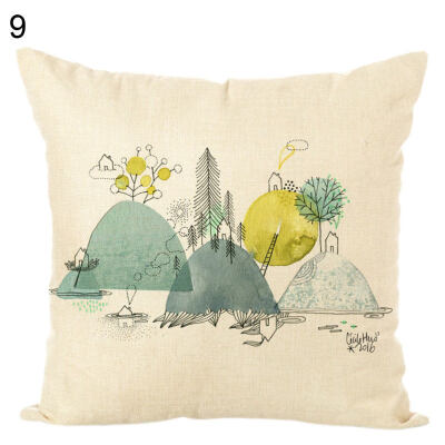 

Landscape Painting Soft Throw Pillow Case Cushion Cover Sofa Bed Car Home Decor