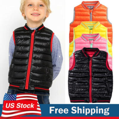 

Winter Baby Kids Boys Girls Toddler Warm Coat Vest Outwear Jacket Waistcoat NEW
