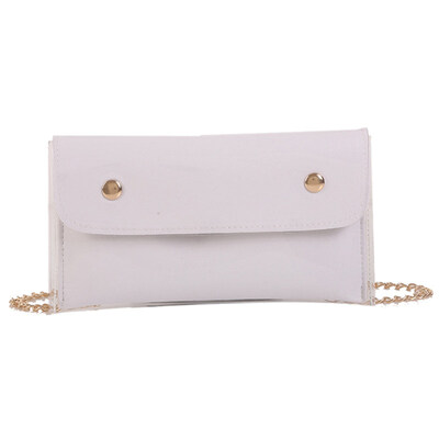 

Solid Color PVC Envelope Shape Women Crossbody Shoulder Bag Waist Fanny Pack