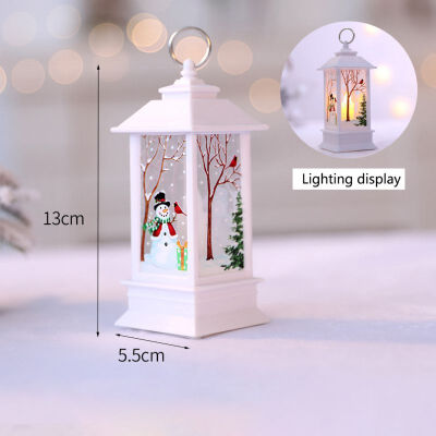 

Christmas LED Simulation Light Oil Lamp Xmas Candle Night Light Hanging Ornament Craft