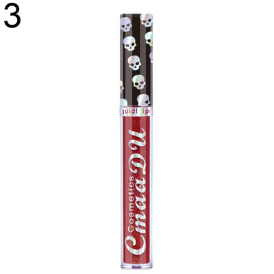 

CmaaDu Skull Glitter Waterproof Long Lasting Matte Lipstick Nude Lip Makeup