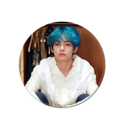 

KPOP BTS Bangtan Boys New Album Round Tinplate Badge Cute Cartoon Brooch Bag Pendant Boys Girls Accessories Hot Gift for Fans
