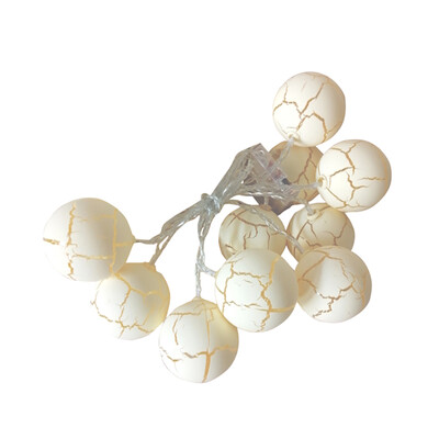 

Irregular Crack Warm Light String Lights Crystal Ball Light For Home Garden Christmas Party Wedding Decoration
