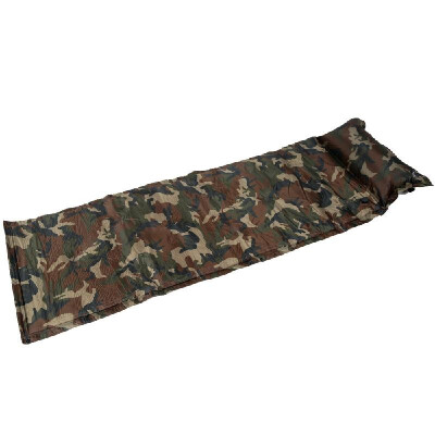 

Outdoor Camping Camouflage Automatic Inflatable Mattress One Person Self-Inflating Moistureproof Tent Mat with Pillow