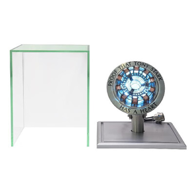 

11 Iron Man Arc Reactor Parts MK1 DIY Parts Model LED Light Action Figures Model Playthings with Display Box No Assembly Requir