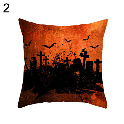 

Halloween Pumpkin Spider Bat Pillow Case Cushion Cover Home Office Party Props