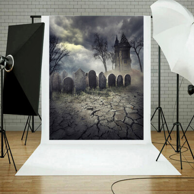 

Toponeto Halloween Backdrops Pumpkin Vinyl 3x5FT Lantern Background Photography Studio A