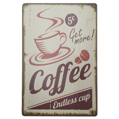 

Toponeto Vintage Metal Tin Sign Poster Plaque Bar Pub Club Cafe Home Plate Wall Decor Art