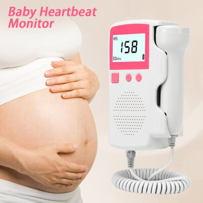 

No Radiation Fetal Heath Doppler Ultrasound Baby Heartbeat Detector Home Pregnant Doppler Baby Heart Rate Monitor