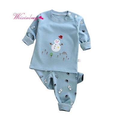 

Children Clothing Set Baby Girl Underwear Autumn Long Sleeve Cartoon T-shirt Pants Fashion Boy Clothes Set Children Clothing