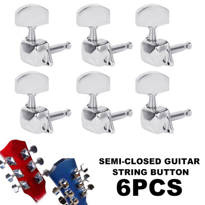 

6Pcs Chrome Inline Guitar String Tuning Pegs Tuners Machine Head