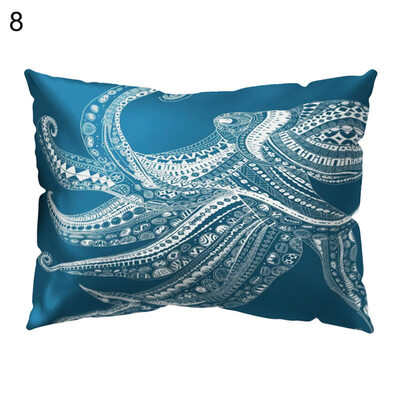 

Circle Dot Octopus Pillow Case Cushion Cover Sofa Bed Car Cafe Office Decoration