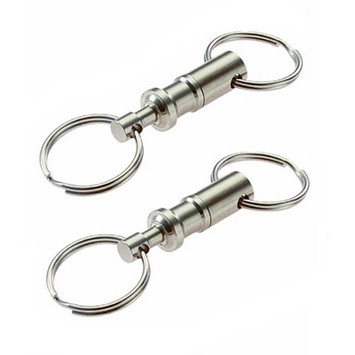 

2PCS Outdoor Double Side Detachable Key Ring