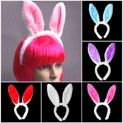 

New Easter Bunny Rabbit Ears HeadBand Halloween Kids Dress Up Costume Accessory