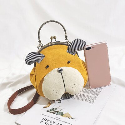 

Women Girls Fashion Animal 3D Cute Dog Head Shoulder Bag Messenger Bag