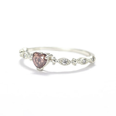

New Gold Rings Plated In Rose Crystal Silver Plated Wedding Engagement Rings