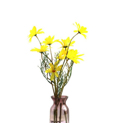 

Nordic Five Daisy Bouquet for Home Shop Decor Artificial Daisy Flowers Silk Fake Flower Bouquet Simulation Daisy Decor